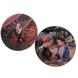 Gone With The Wind Collector Plates WS George Scarlett Ashley Waiting‎ for Rhett
